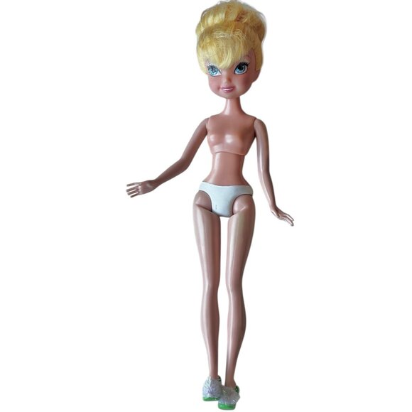 Disney Tinkerbell Doll 2010 Blonde Hair Green Dress Collectible - Picture 8 of 11